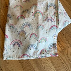Pottery Barn Kids Rainbow and Star Bedding Sheet Full size bedding